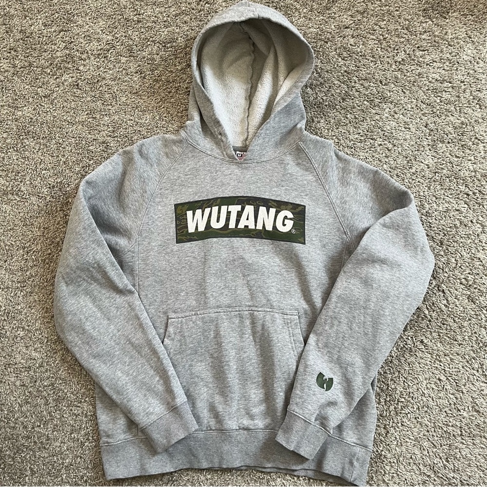 🔴Wu-Tang Hoodie Size Small Gray Sweater Gza Rza